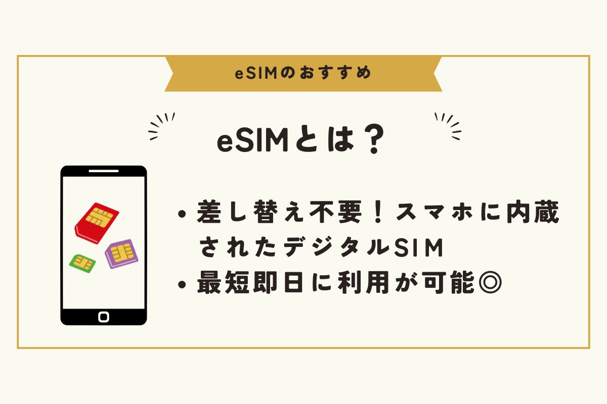 eSIM　おすすめ